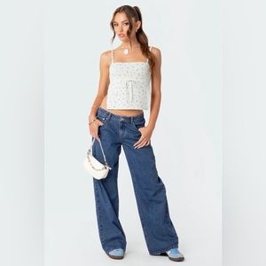 edikted S blue washed jeans